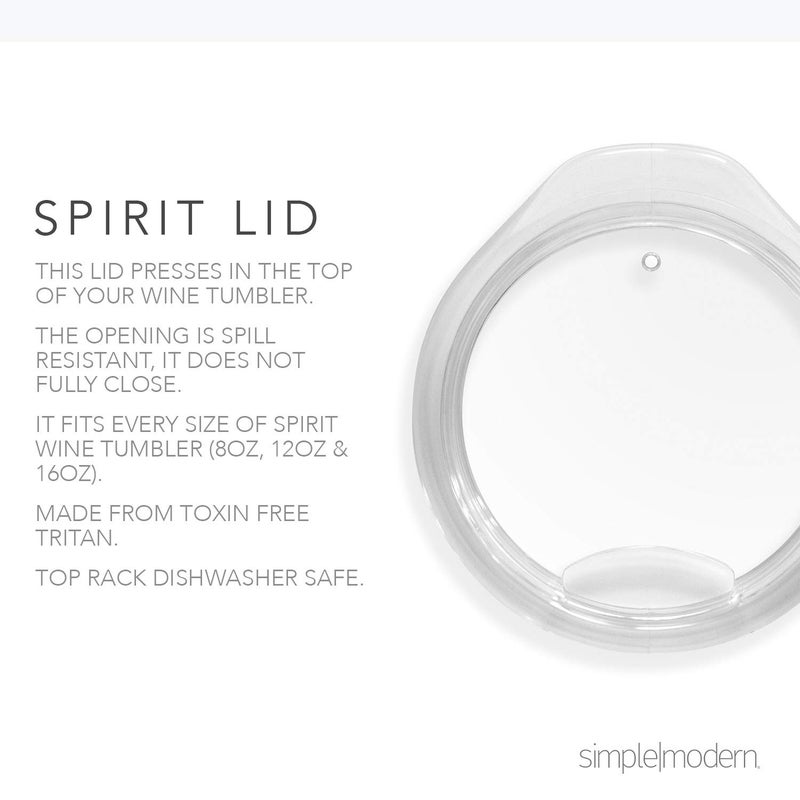 Simple Modern Spirit 12oz Wine Tumbler With Lid, clear (Accessory - Spirit) - Image 2